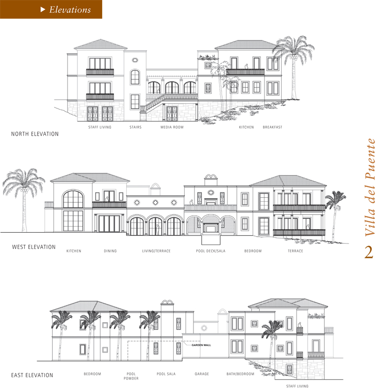 Villa del Puente Elevations