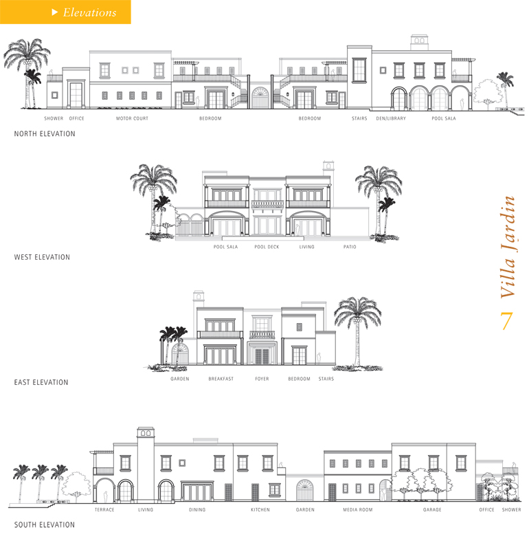 Villa Jardin Elevations