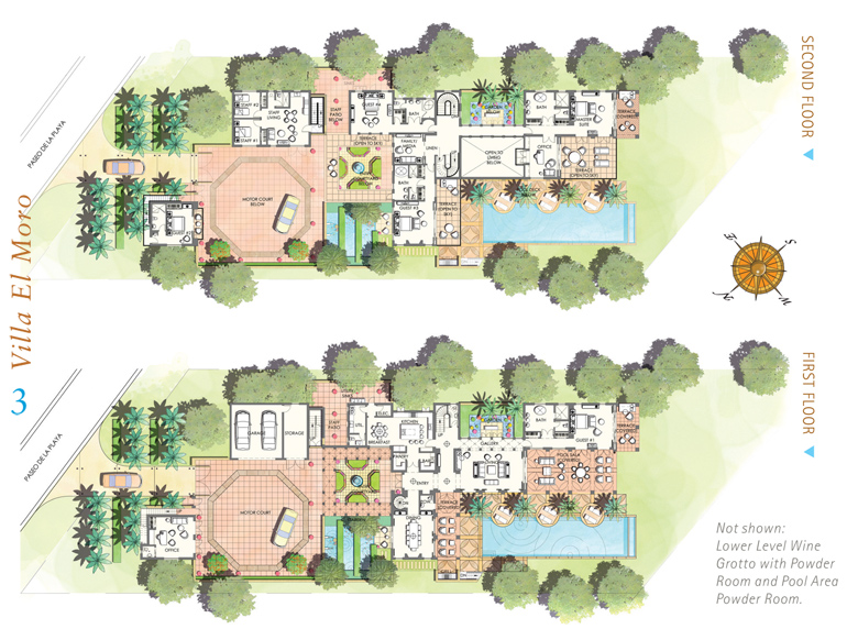 Villa El Moro Floor Plans